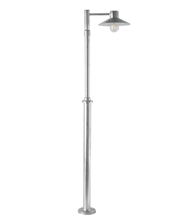 Coastal Resistant Galvanised Scandi-Style Lamppost Light 
