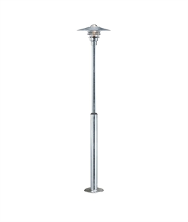 Raw Galvanised Scandi Style Lamp Post Height 2 Metres Raw Galvanised Scandi Style Lamp Post Height 2 Metres