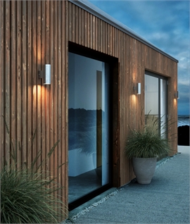 Galvanised Steel IP54 Exterior Wall Light - Two Designs