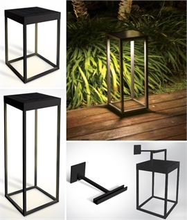 Modern Rechargeable Patio Light - Optional Wall Mounting Bracket 