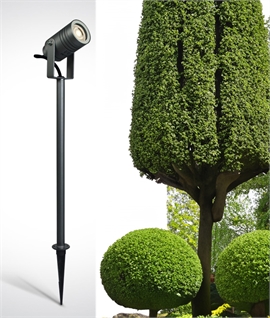 Tall Garden Spike Light Height 700mm - Anthracite 10W GU10 