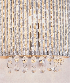 Wall Sconce Chrome with Crystal Decoration Inside