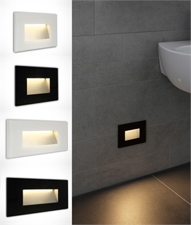 Low Glare Glass LED Recessed Wall Light - IP65 Rated