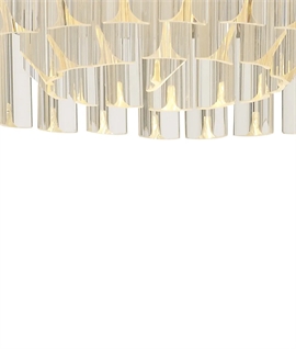 2 Tier Glass Chandelier - Dia 600mm - 9 Options 