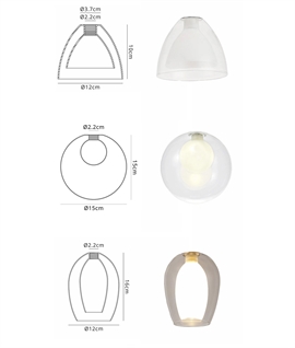Single Arm Switched Wall Light for Choice of Glass Shade