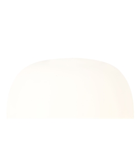 Glo Sphere Medium Oval Ball Table Lamp 1 Light E27 Matt Black Base With Frosted White Glass Globe