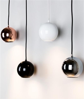 Boule Reflective Spherical Pendant - 4 Finishes