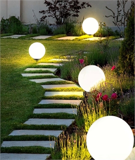 Outdoor Glow Ball Spike Light for Gardens 