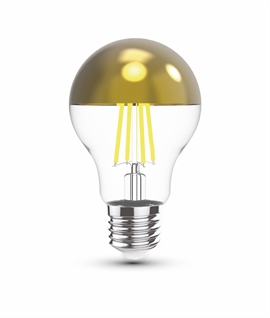 E27 4W Crown Top LED Lamp - Gold, Silver or Black