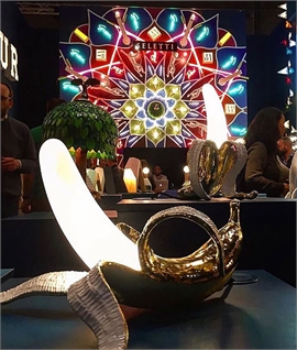 Gold Banana LED Table Lamps - Dewey 