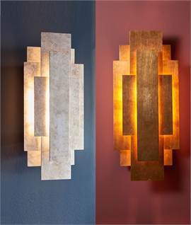 Back-Lit Wall Light - Rectangular Layered Design