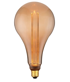 E27 3.5w 168mm Large Teardrop Lamp - Decorative Gold Glass