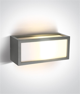Die Cast Outdoor Wall Light with Opal Glass