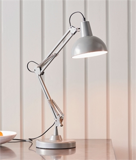 Highly Adjustable Table Lamp - Slate Grey