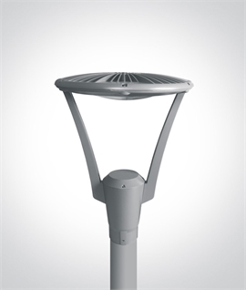 Grey LED Outdoor Light for Poles 3m and Higher - IP65