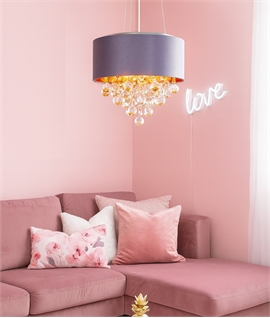Grey Classic Suspended Decorative Pendant