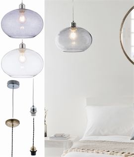 Bubble Glass Modern Light Pendant in Two Colours