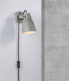 Grey Nordic Industrial Style Wall Light 