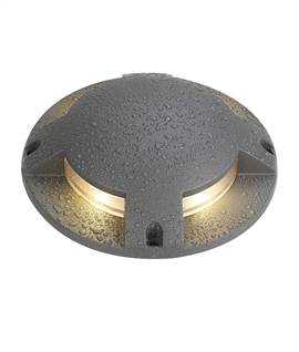 20cm Surface-Mounted Mains LED Marker Light - Quad Aperture Version 4 x 3W 