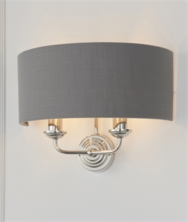 Wraparound Wall Light on Classic Style Bracket - Soft Diffused Lighting
