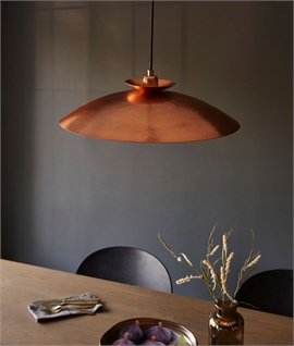 Hammered Copper Shade Pendant - Dia 50cm