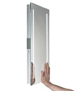 Bathroom CCT LED Mirror with Shaver & Demister Pad 700mm x 500mm