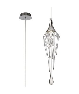 Henri Pendant, 1 x GU10, Polished Chrome