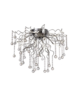 Henton Dimmable Ceiling, 12 x 1.75W LED, 3000K, 1640lm, Polished Chrome, 3yrs Warranty
