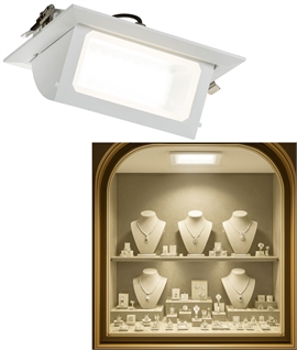 High Output 5425 Lumen White Display Lighting - Recessed Display Floodlight