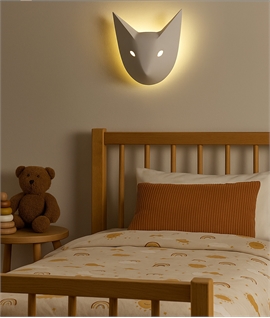High Quality Nursery Plaster Wall Light - Fox
