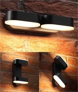 LED Double Adjustable Exterior Wall Light