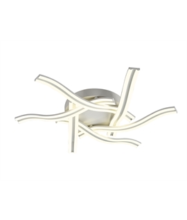 Hoshino 6 Light Ceiling, 3 Step Dimming, 6 x 13W LED, 4000K, 5015lm, White, 3yrs Warranty
