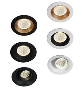 Miniature LED Recessed Downlights - Fixed or Adjustable With Controlled Brightness
