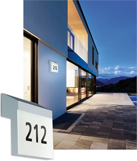 Solar Powered House Number Plaque - Powered by Light