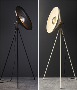 Industrial-Style Adjustable Tripod Floor Lamp with Diffuser