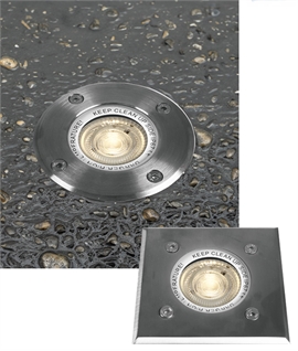 Mains GU10 Buried Drive Over Light - Coastal Safe 316L Stainless Steel