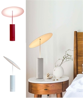 Parasol Tilt LED Table Lamp in Red or White