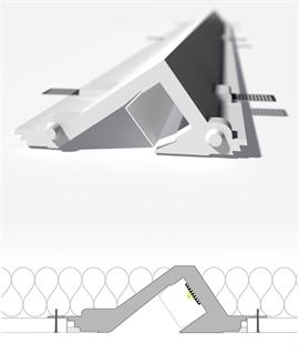 Micro Blade 63 Plaster Integrated Linear Lighting System - provides wall washing and low-level lighting Micro Blade 63 Plaster Integrated Linear Lighting System - provides wall washing and low-level lighting