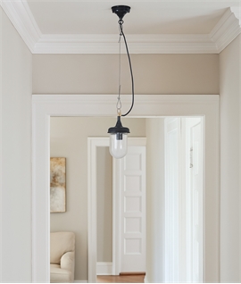 Well Glass Pendant Light - Old Style with Modern Practicality