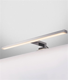 Retro-Fit Chrome LED Light For Bathroom Cabinets - 2 Sizes