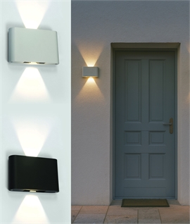 Slim LED Wall Light with Adjustable Beam - IP54 Rated