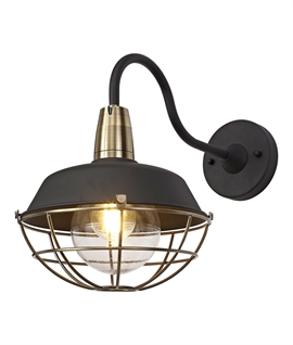 Swan Neck Fisherman Style Wall Light - IP65