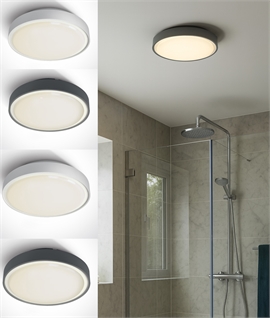 IP65 Rated LED Round Flush Ceiling Light - Install Indoor or Outdoor