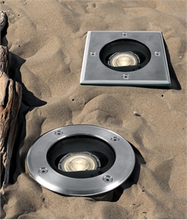 Versatile Buried Uplight: Adjustable Design with Internal Tilt for Targeted Illumination