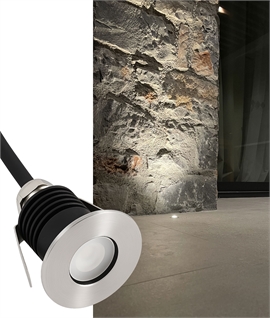 Miniature IP67 Recessed LED Light for Soffits, Walls, Floors, and Bathrooms