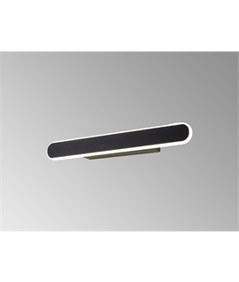 Jochen Wall Lamp, 1 x 18W LED, 4000K, 805lm, Satin Black, 3yrs Warranty