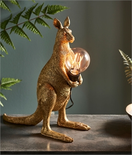 Kangaroo Vintage Gold Table Lamp