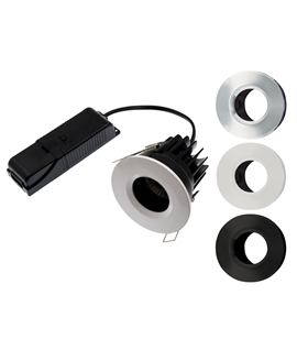 Low-Glare Mains LED Fire-Rated Recessed Downlight - IP44 Rated