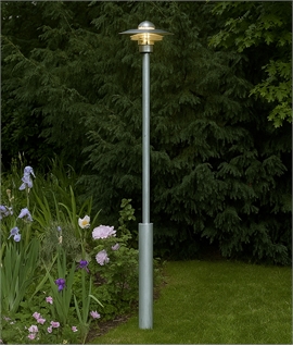 Raw Galvanised Exterior Lamppost Height 2.2 Metres