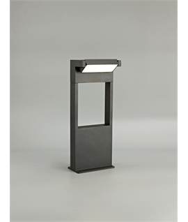 Laren Short Post, 1 x 10W LED, 3000K, 720lm, IP54, Graphite Black, 3yrs Warranty